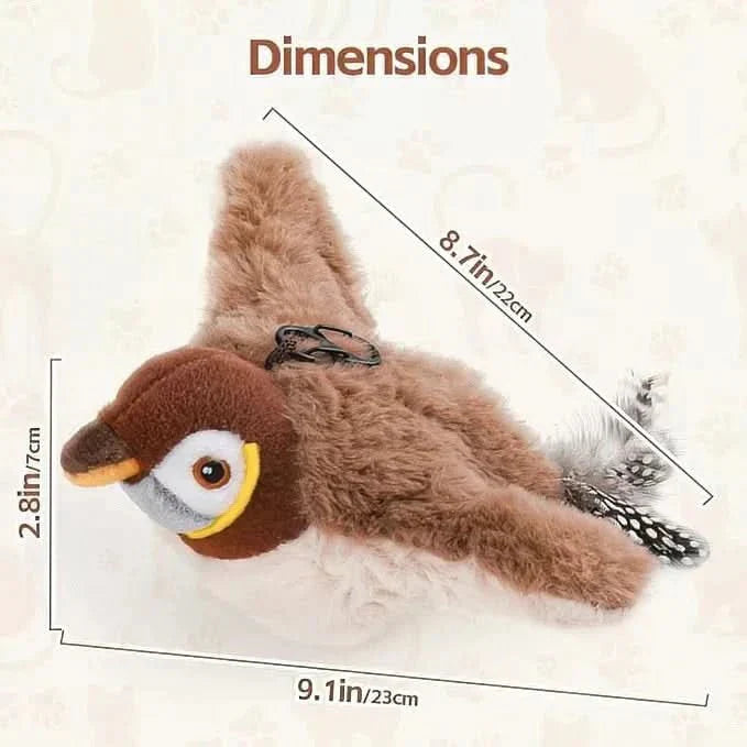 Interactive Rechargeable Plush Cat Toy with Realistic Movement