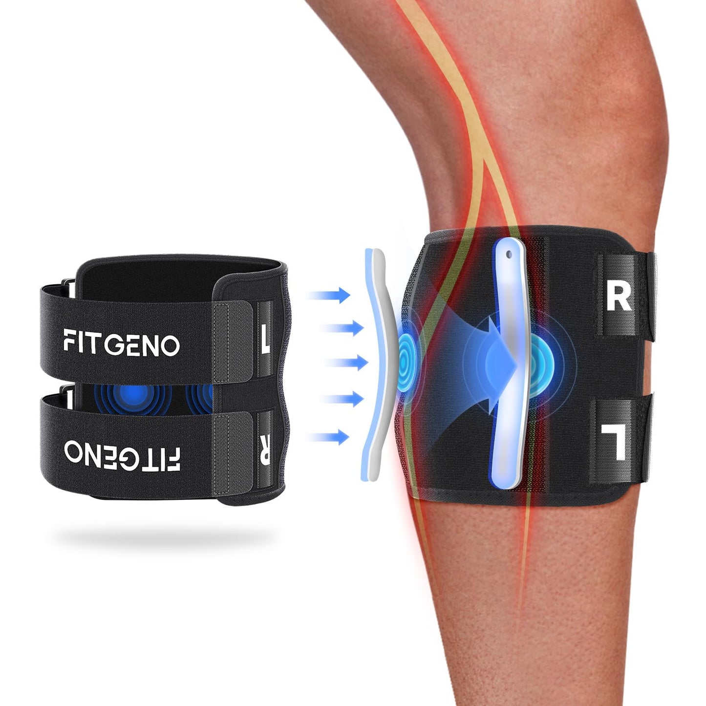 Sciatica Relief Knee Brace with Dual Pressure System