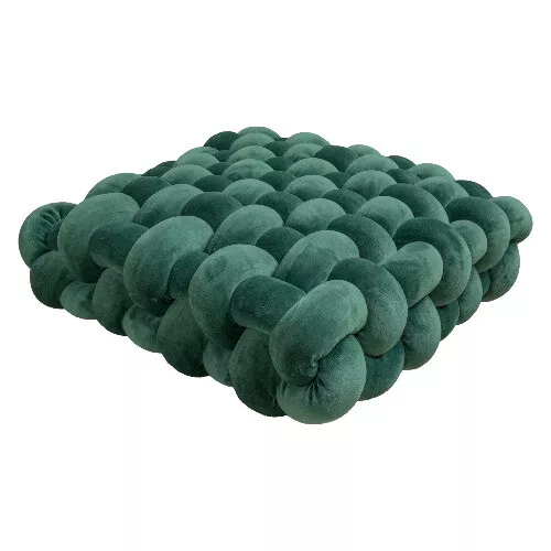 Handcrafted Nordic Knot Pillow - Soft Plush Accent Cushion