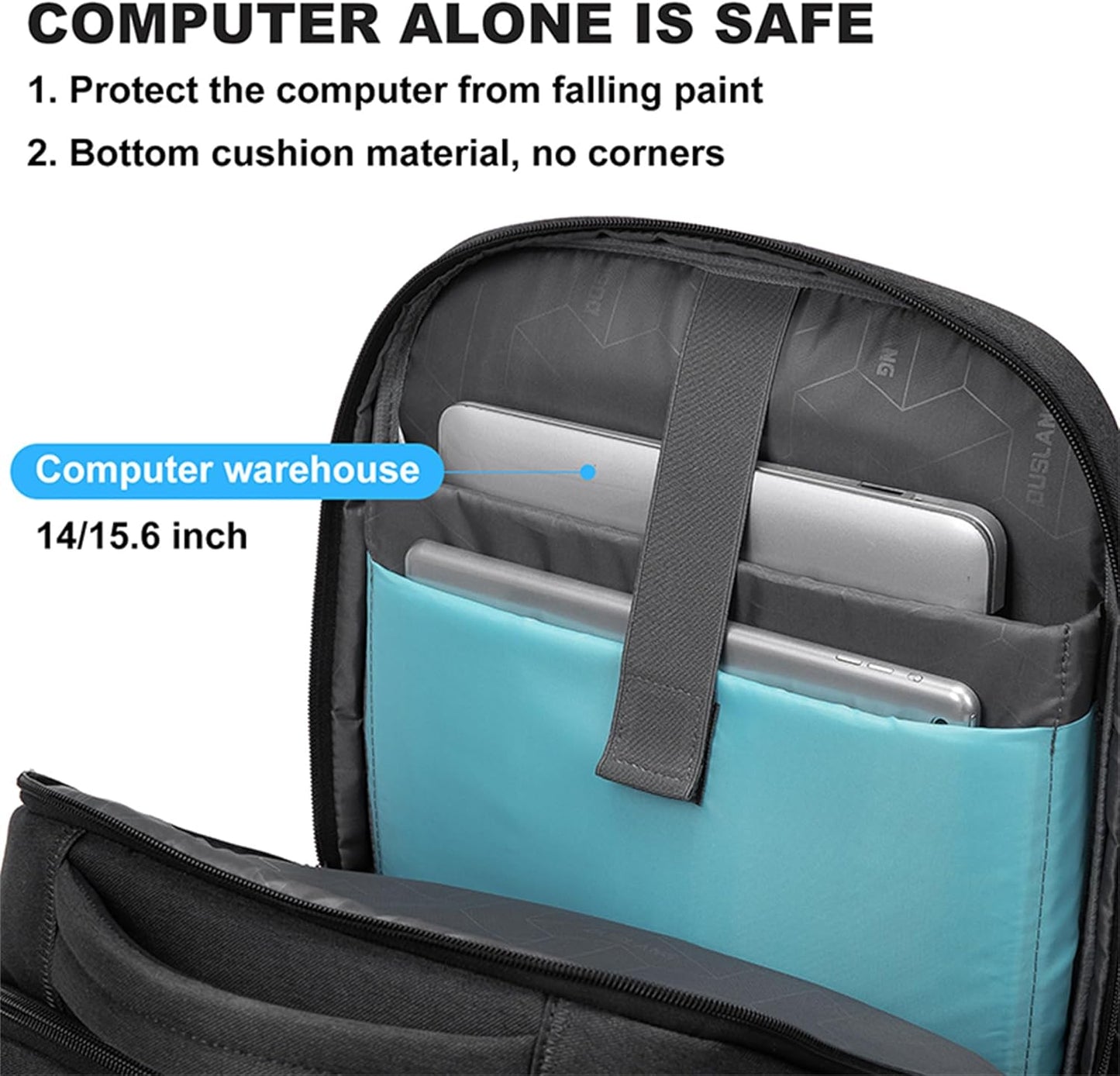 Waterproof Laptop Backpack with Organised Compartments for Travel and Work