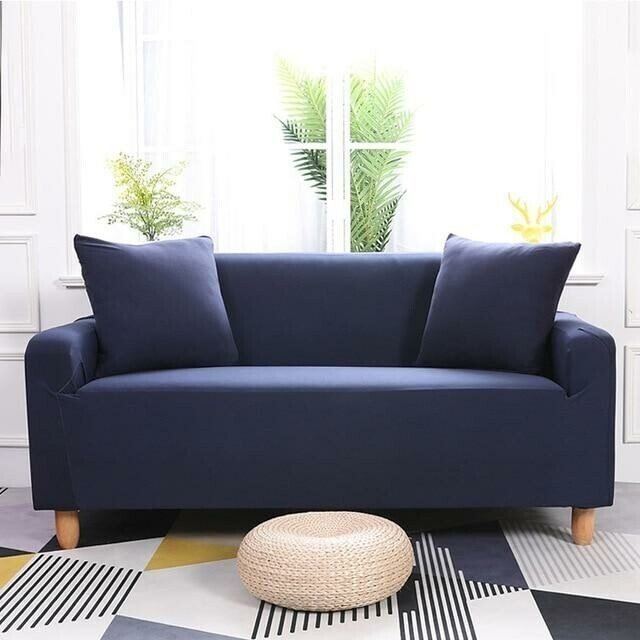 Stretchable Slipcover Sofa Protector in Plain Color