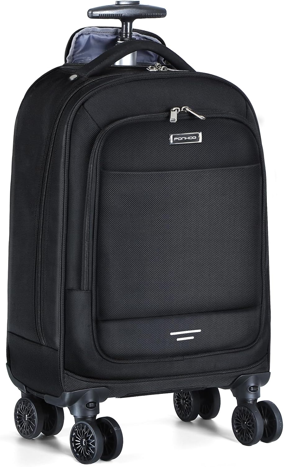 30L Water-Resistant Rolling Laptop Backpack with 4 Spinner Wheels