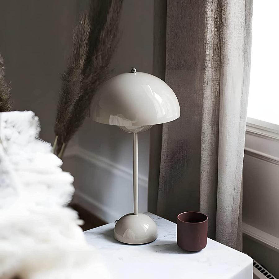 Rechargeable Mushroom Table Lamp with Touch Control - Minimalist Design