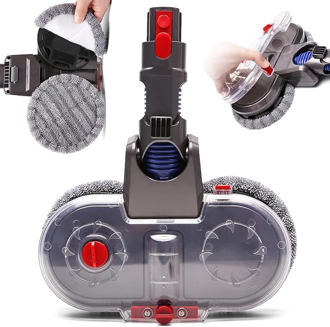 Slim Electric Mop Head for Hardwood, Tile, and Laminate Floors