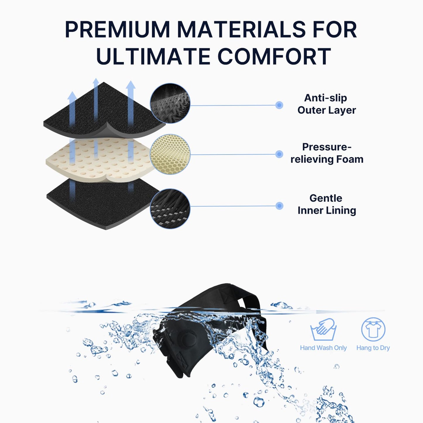 Sciatica Relief Knee Brace with Dual Pressure System