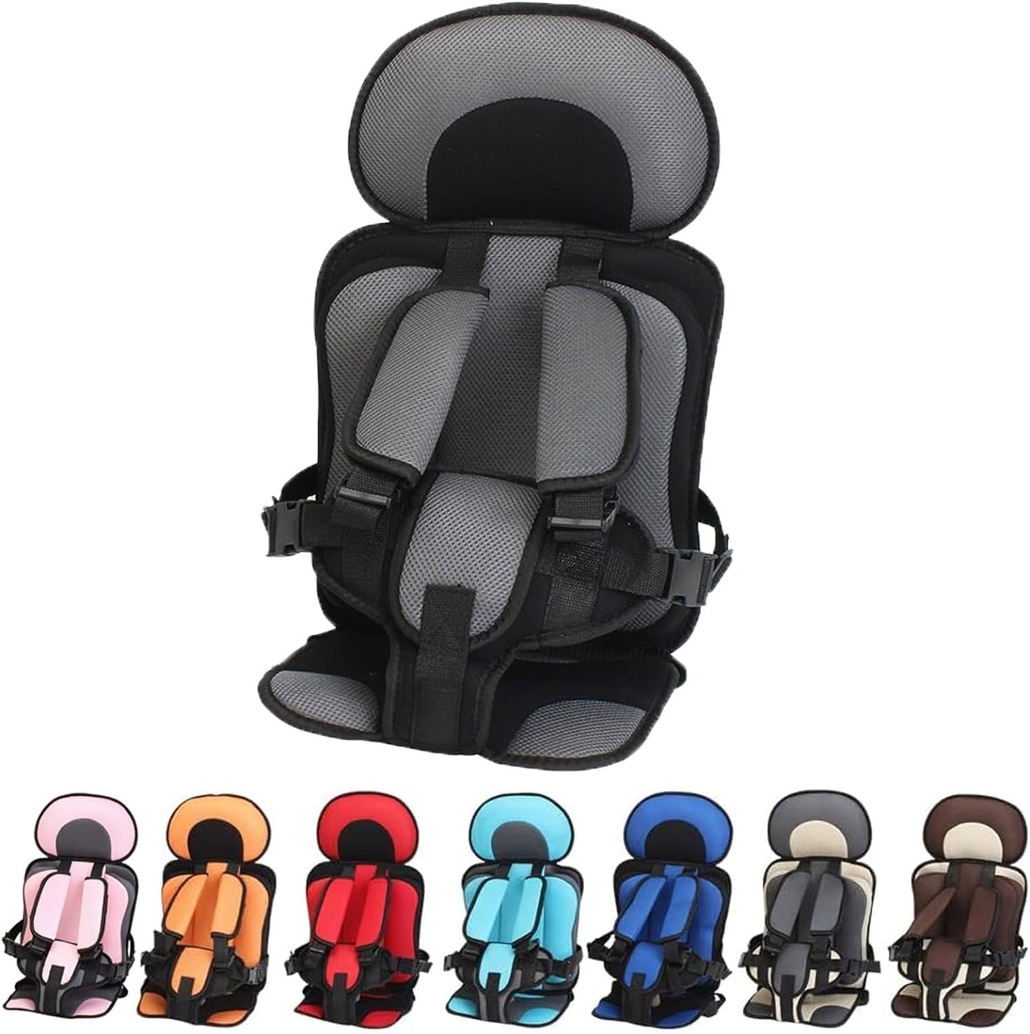 Portable Padded Child Car Seat with Multi-Point Harness