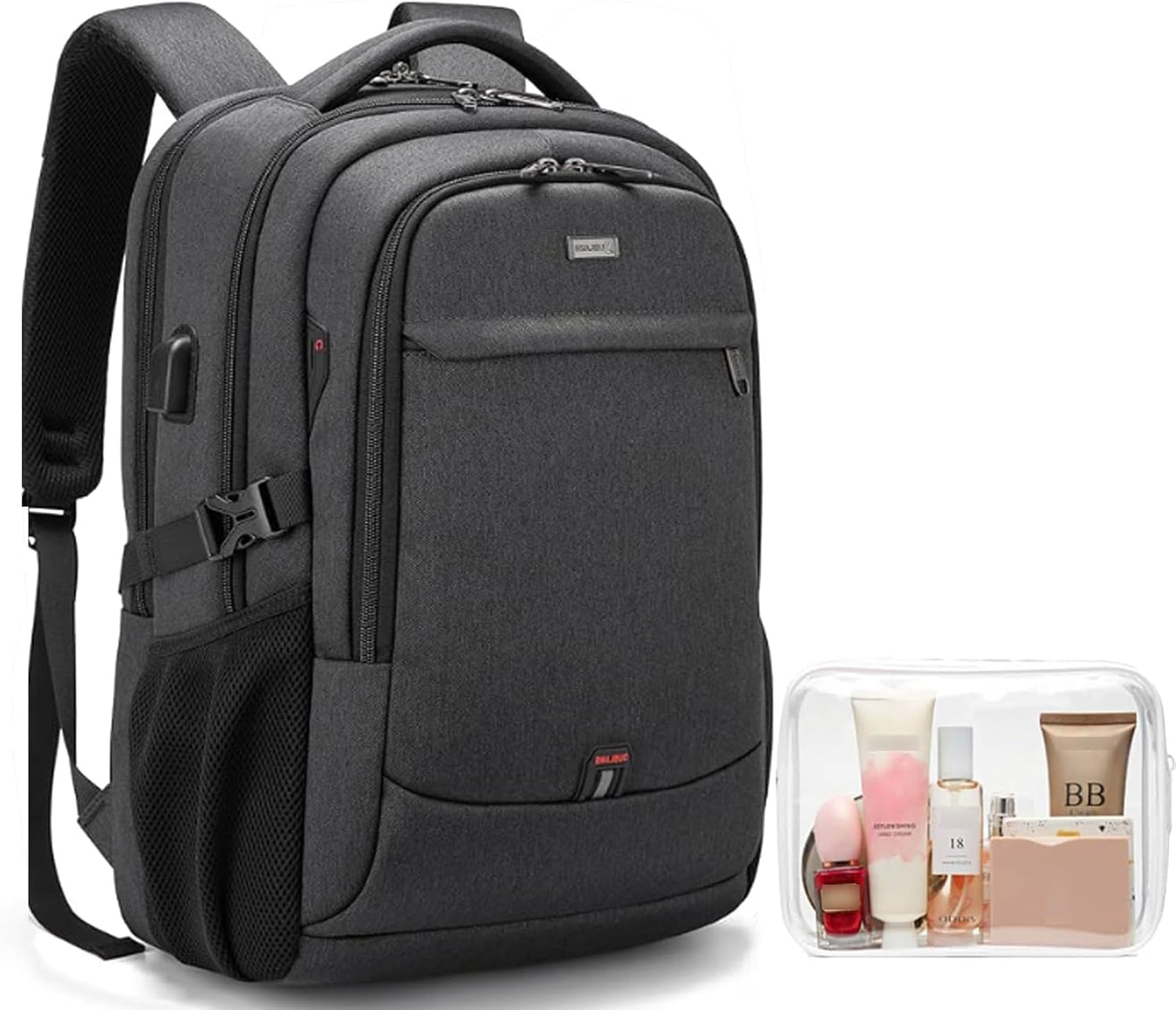 Water-Resistant Laptop Backpack with USB Port and Anti-Theft Design
