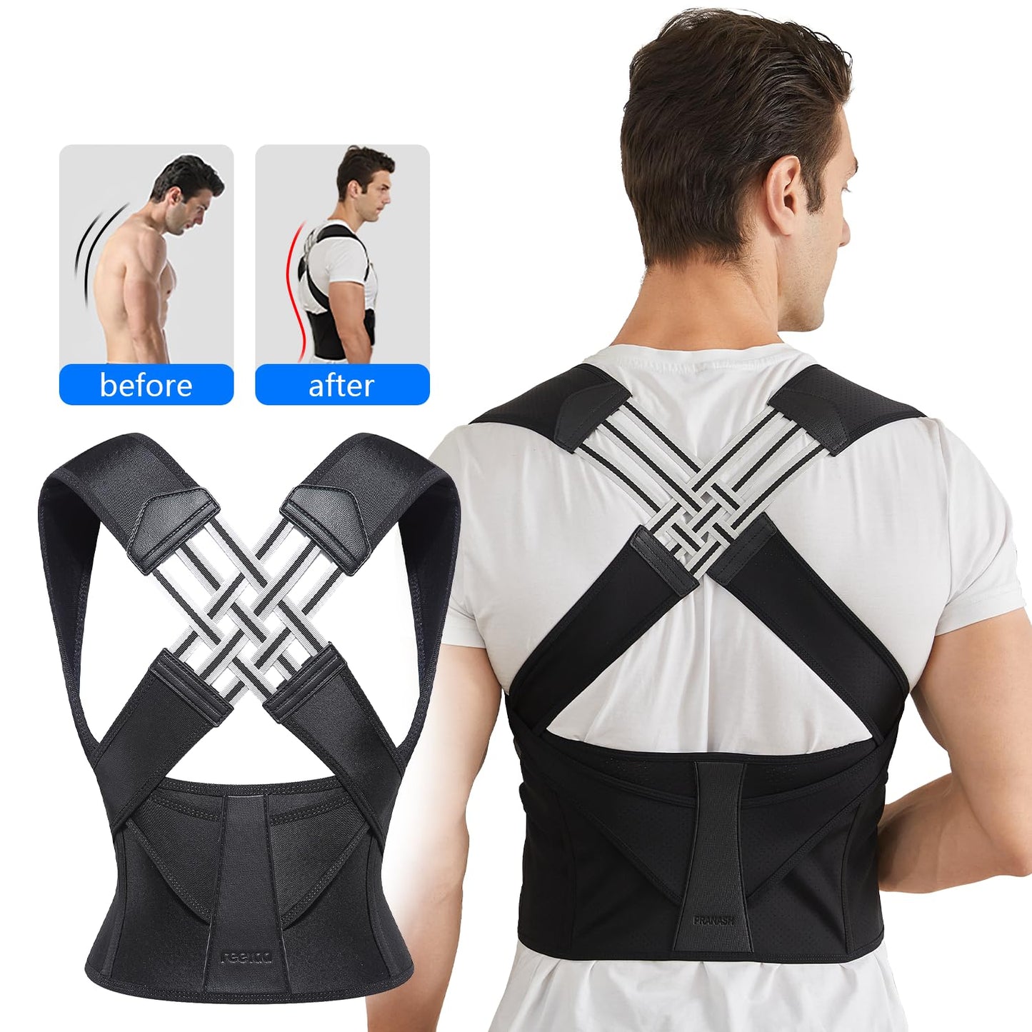 Adjustable Back Posture Corrector for Spine Alignment