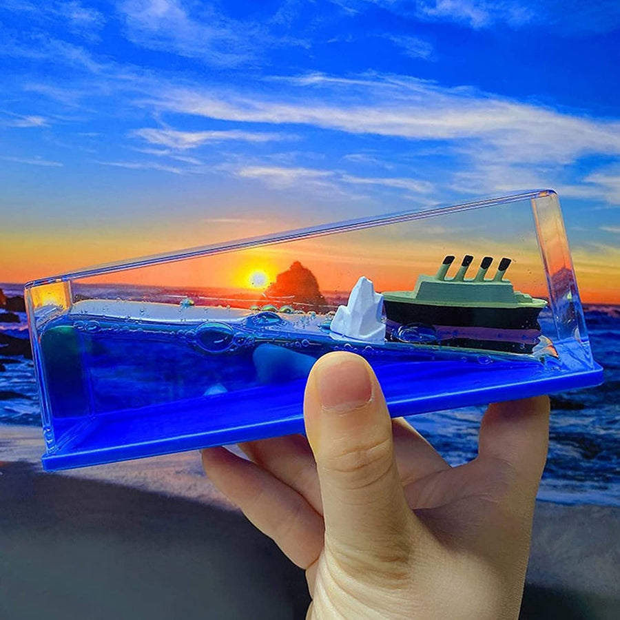 Unsinkable Acrylic Ship Decorative Piece