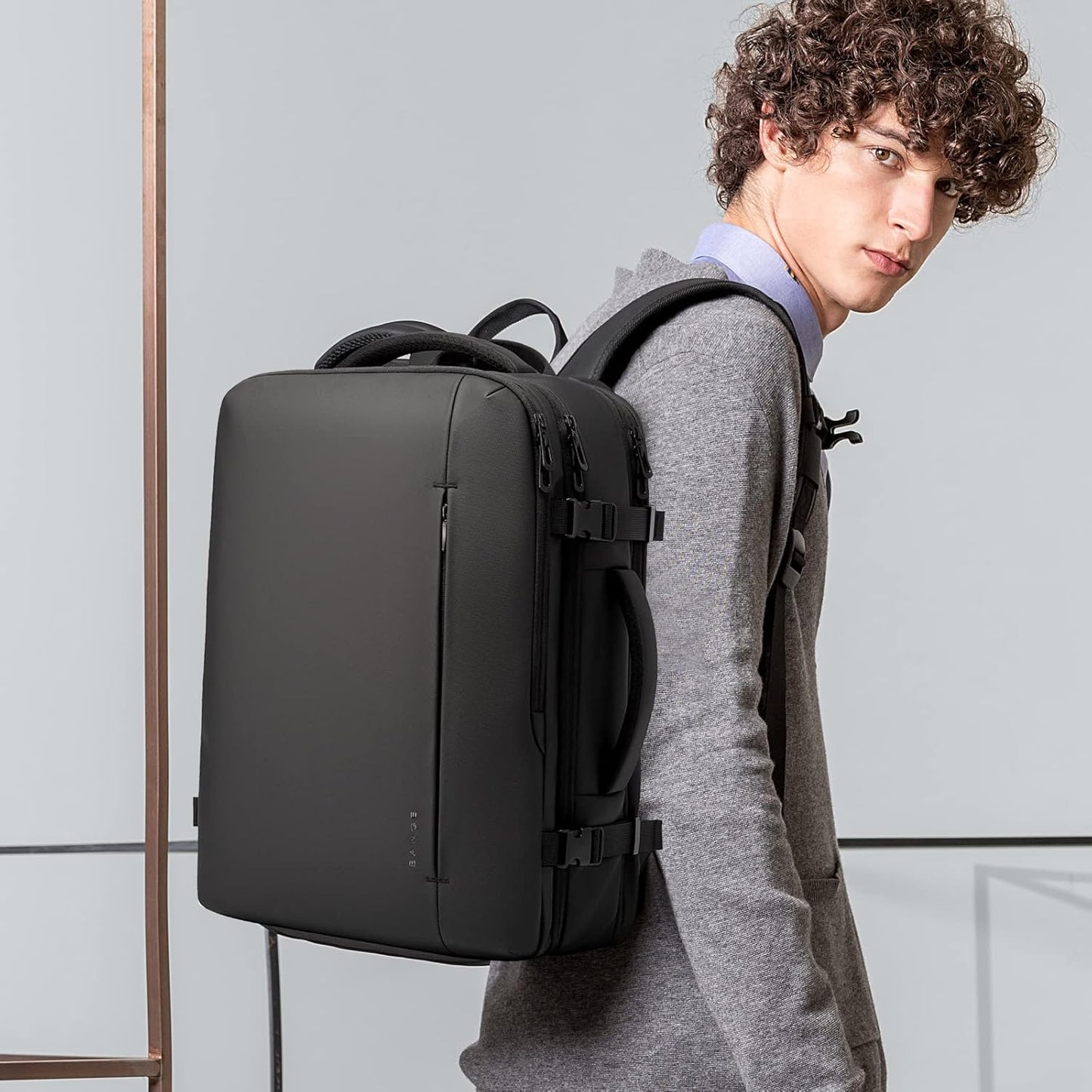 Expandable Waterproof Travel Backpack 26-45L with Laptop Sleeve and Duffle Carry
