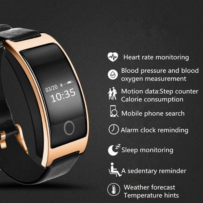 Wrist Blood Pressure Monitor and Heart Rate Watch with OLED Display