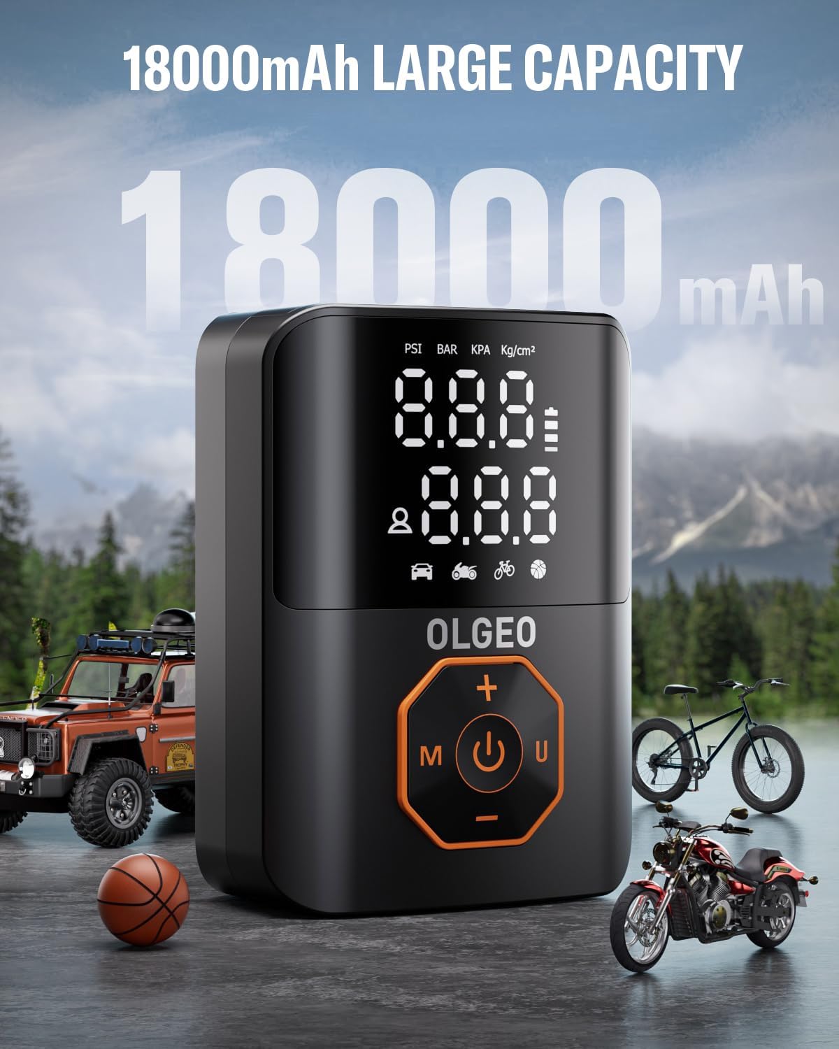 Cordless Digital Tyre Inflator with USB-C Charging