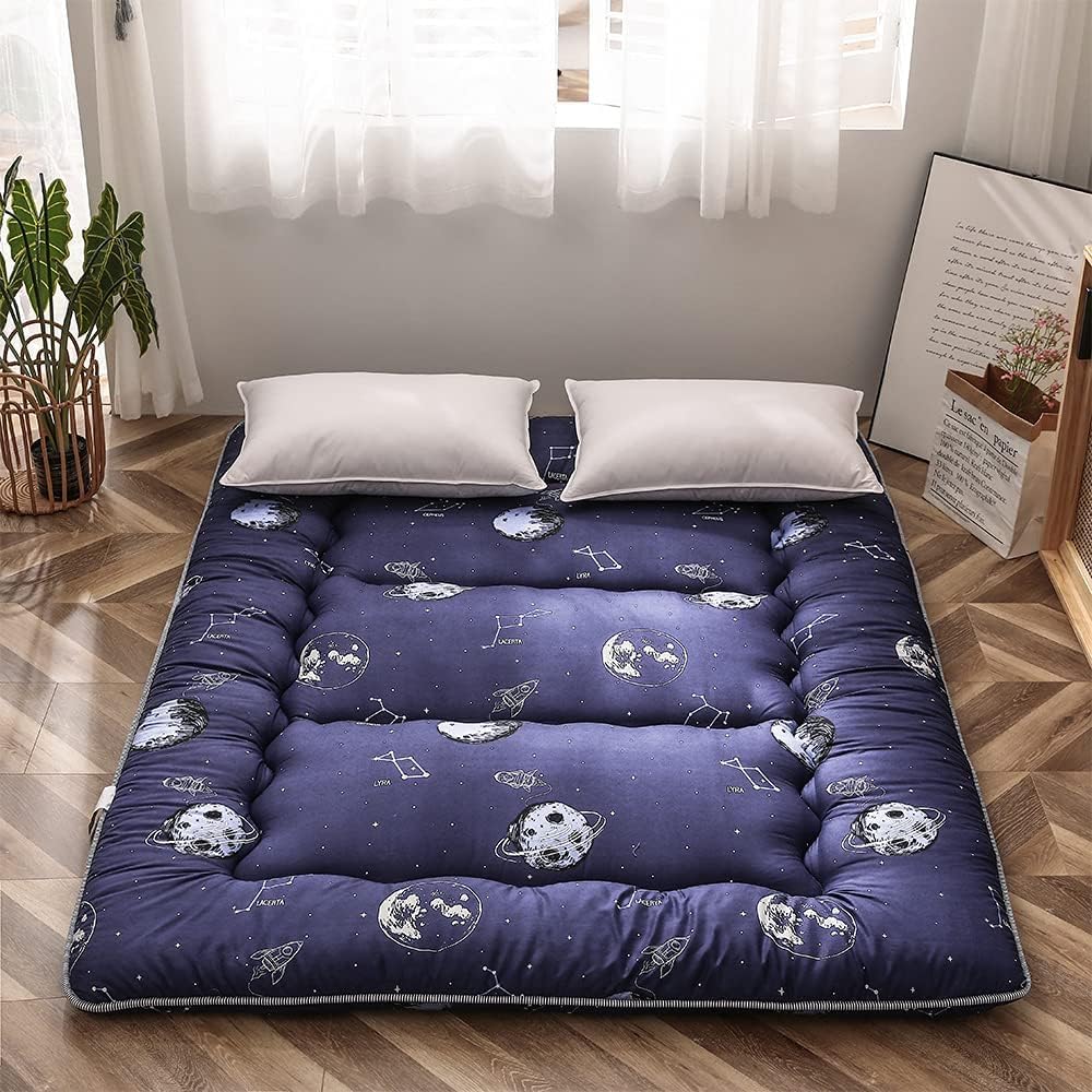 Foldable Japanese Futon Mattress with Memory Foam Support