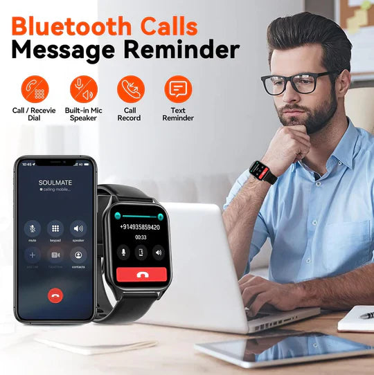 Non-Invasive Blood Glucose Monitoring Smartwatch with Fitness Tracking