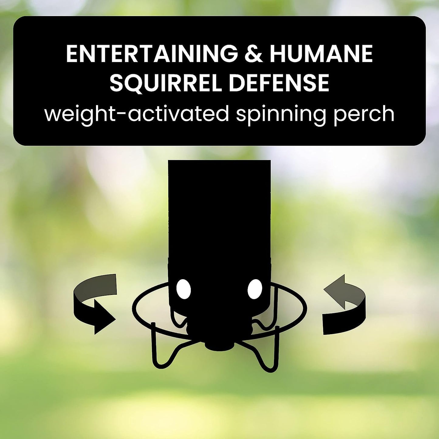 Squirrel-Proof Metal Wild Bird Feeder with Weight-Activated Perch