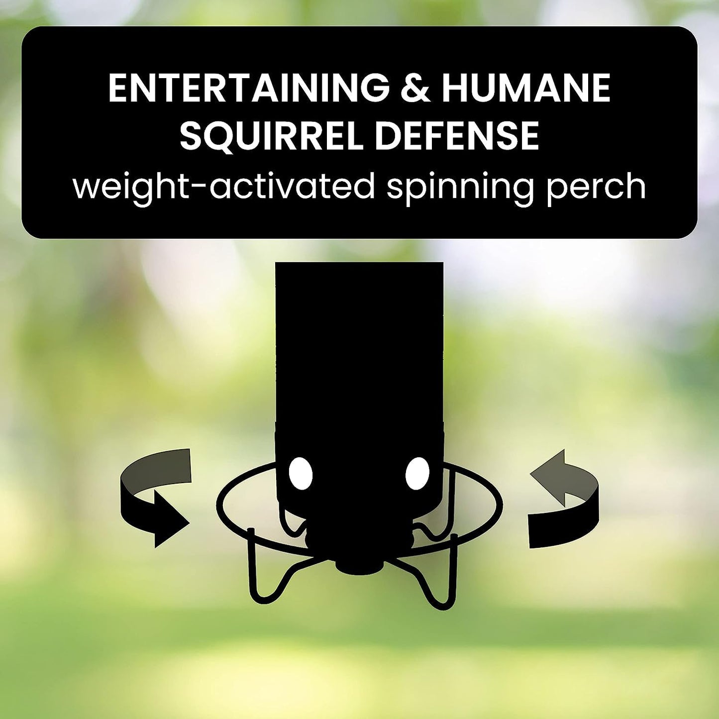 Squirrel-Proof Metal Wild Bird Feeder with Weight-Activated Perch