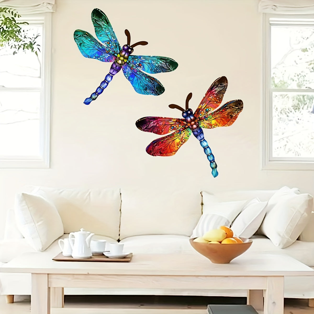 Vibrant Metal Dragonfly Wall Art for Indoor and Outdoor Decor