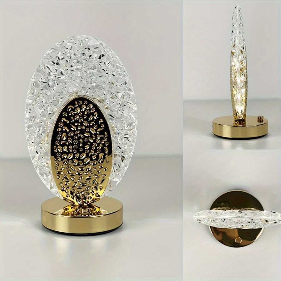 USB Rechargeable Dimmable Feather Table Lamp