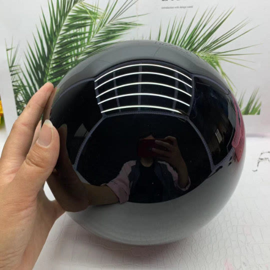 Obsidian Crystal Sphere Decoration for Energy Cleansing