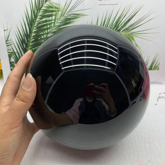 Obsidian Crystal Sphere Decoration for Energy Cleansing