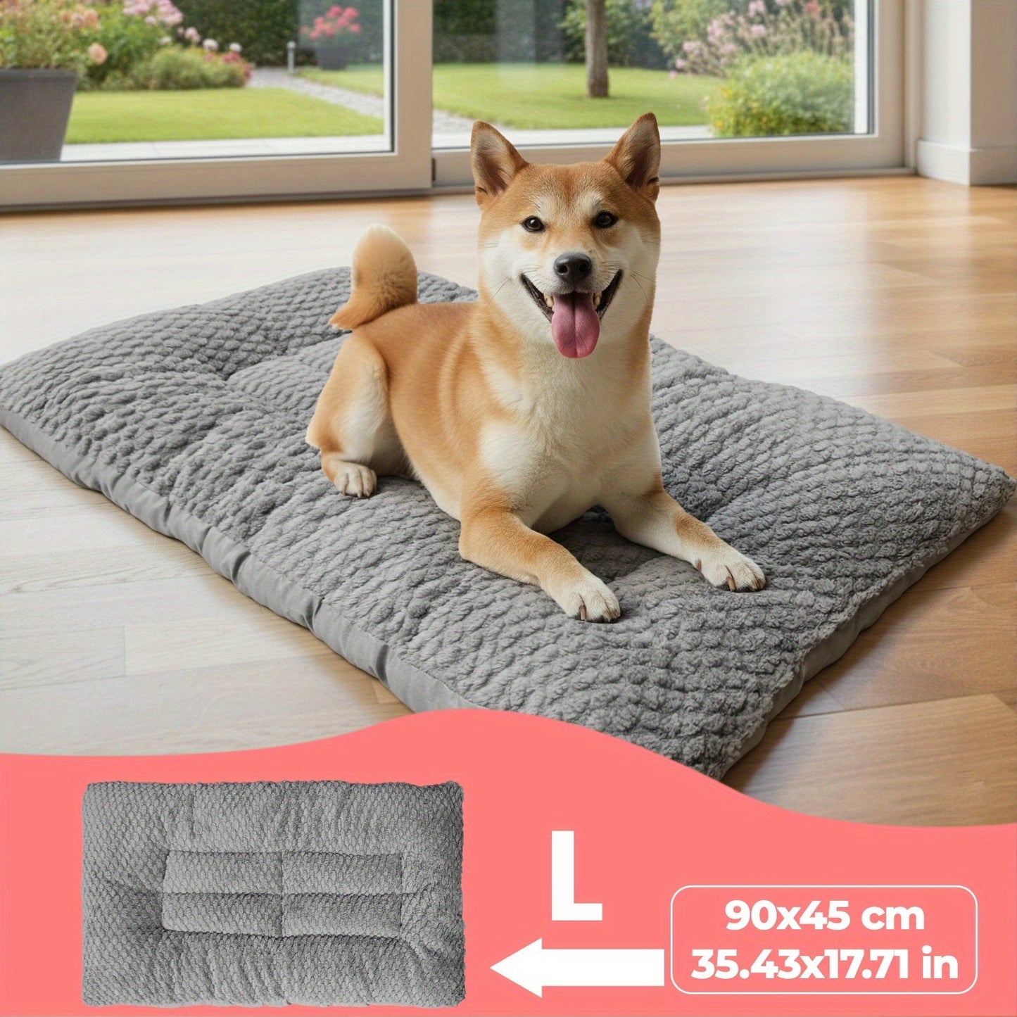 Soft Polyester Dog Pillow with Padded Support and Spacious Design