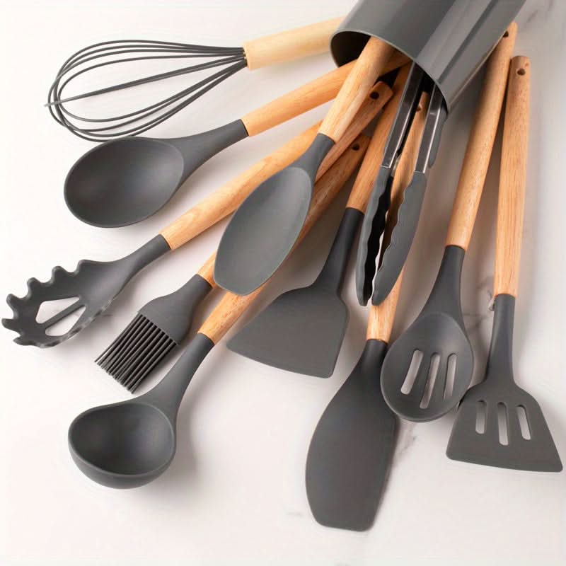 12-Piece Heat Resistant Silicone Kitchen Utensil Set