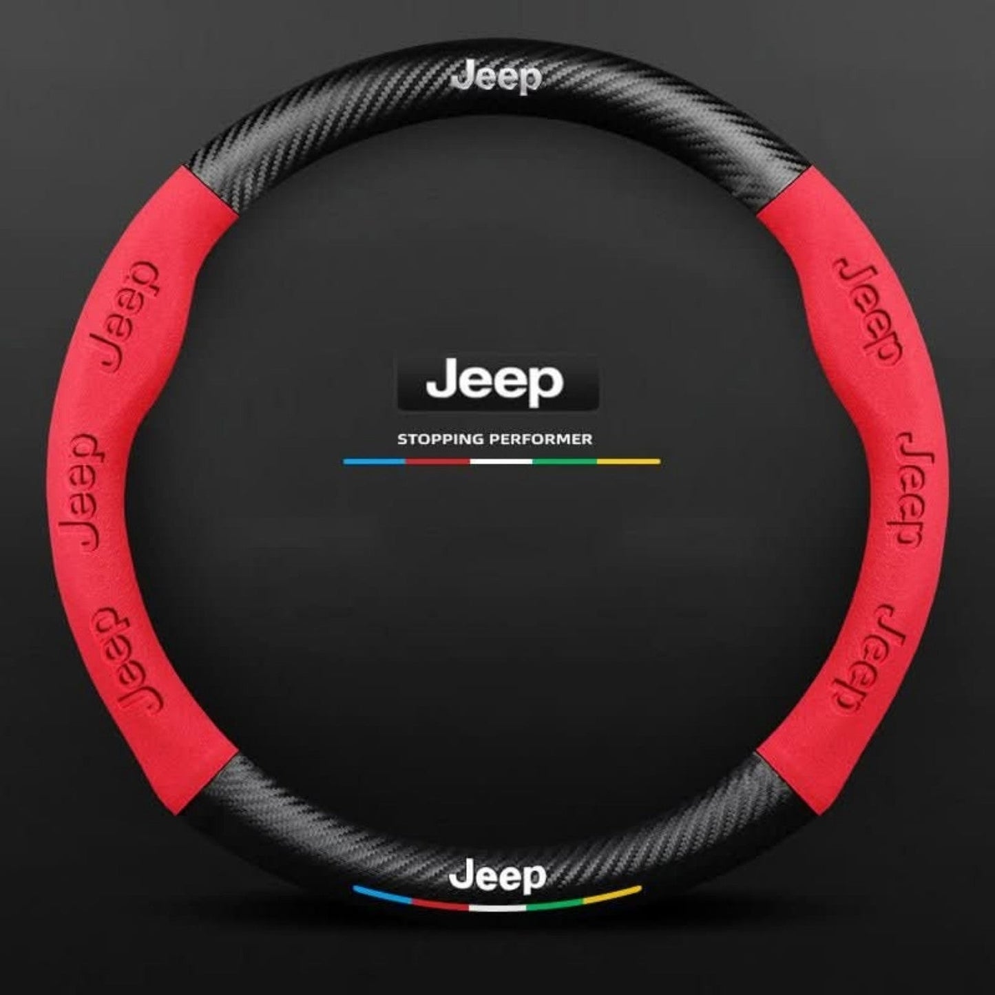 Breathable Anti-Slip Synthetic Leather Steering Wheel Cover