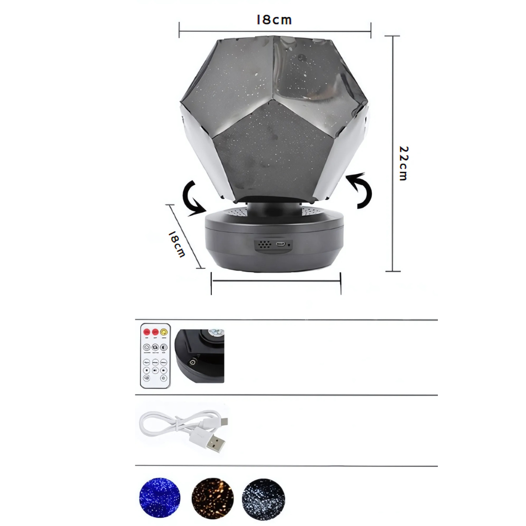 Star Projector LED Galaxy Night Light with 60,000 Stars