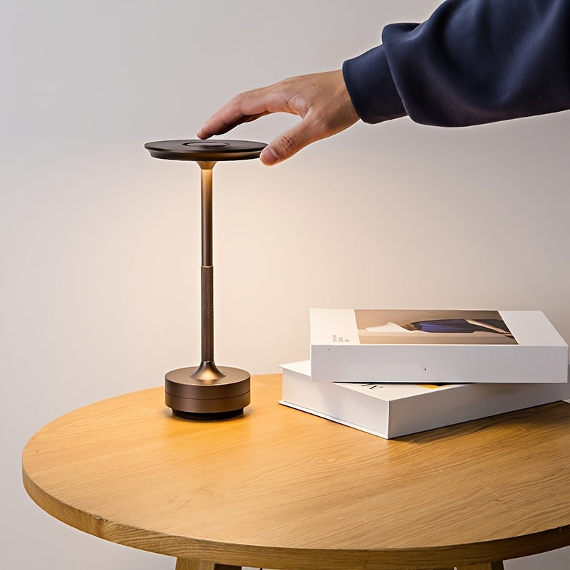 Modern USB Rechargeable LED Table Lamp with Touch Control