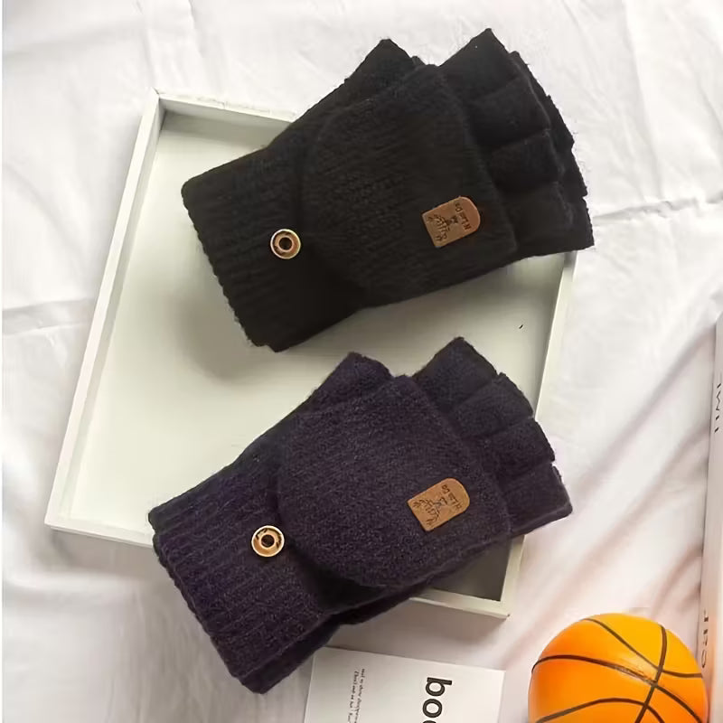 Fingerless Knit Winter Gloves for Warmth and Flexibility