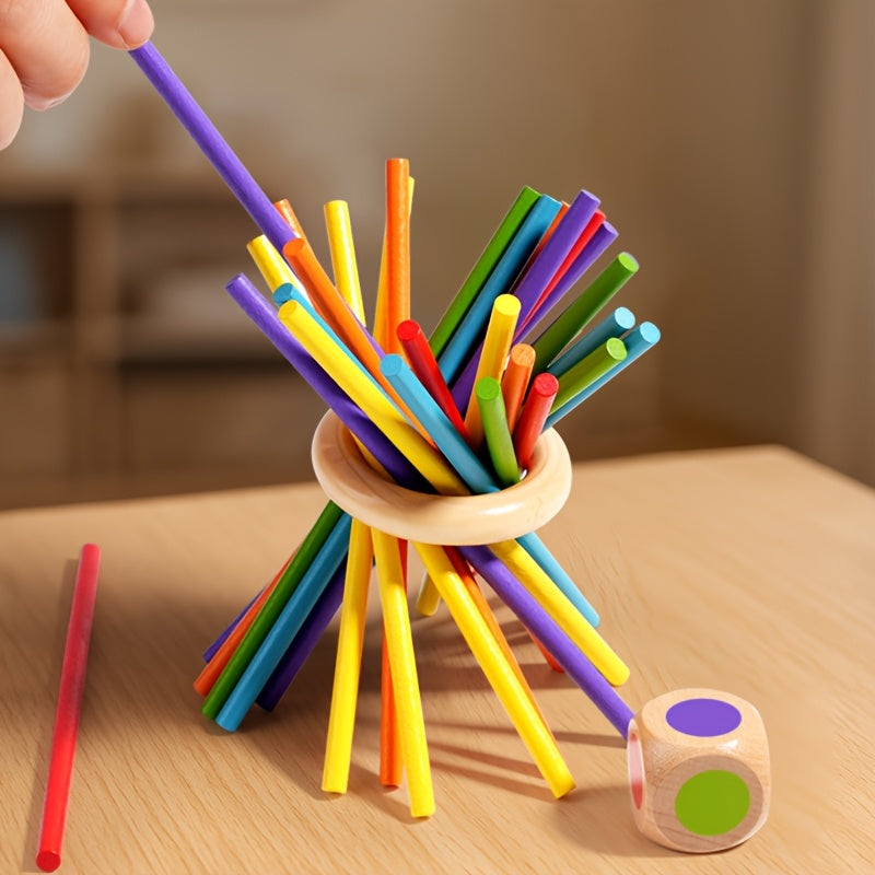 Wooden Stick Game for Kids - Creative Dexterity and Motor Skills Development