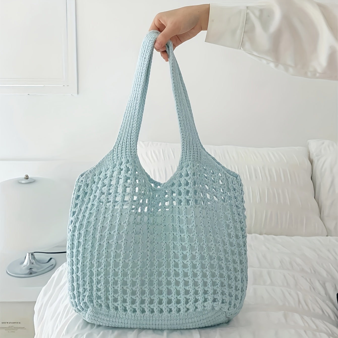 Large Open Mesh Beach Tote Bag for Women