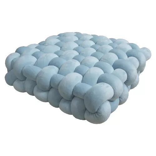Handcrafted Nordic Knot Pillow - Soft Plush Accent Cushion