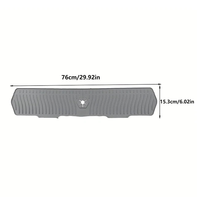 Silicone Kitchen Sink Splash Guard with Drainage Channels