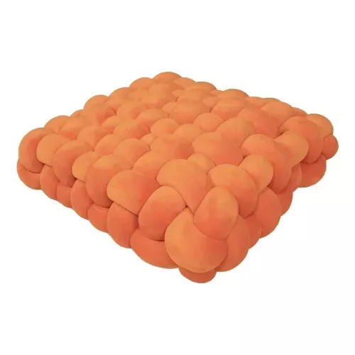 Handcrafted Nordic Knot Pillow - Soft Plush Accent Cushion