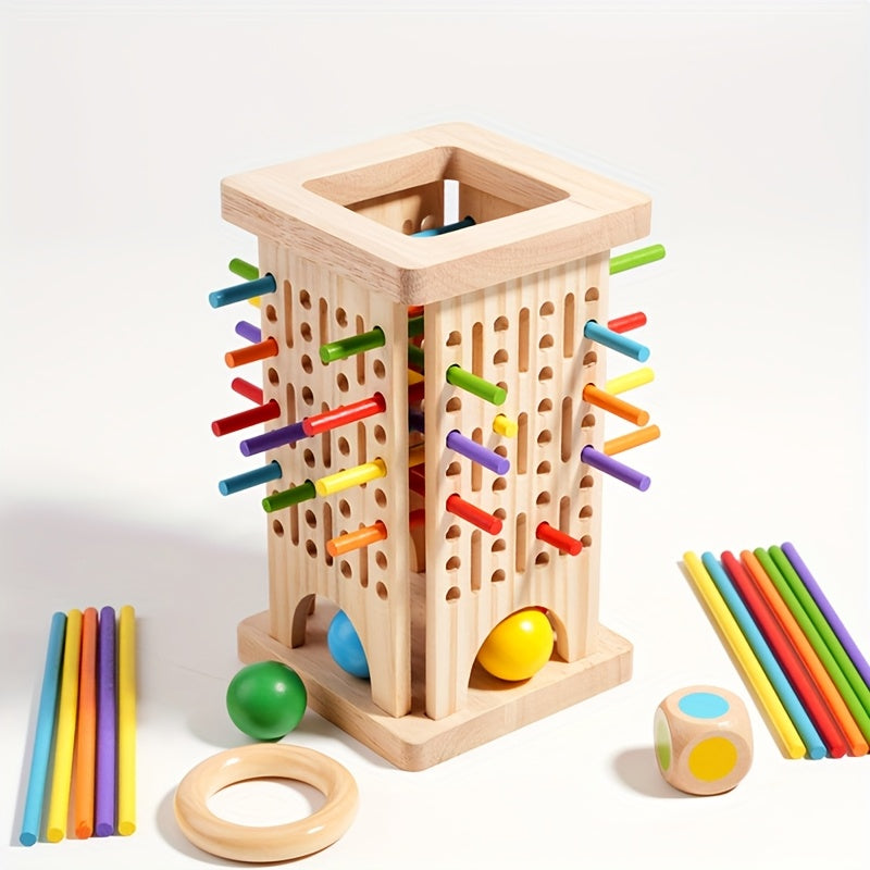 Wooden Stick Game for Kids - Creative Dexterity and Motor Skills Development