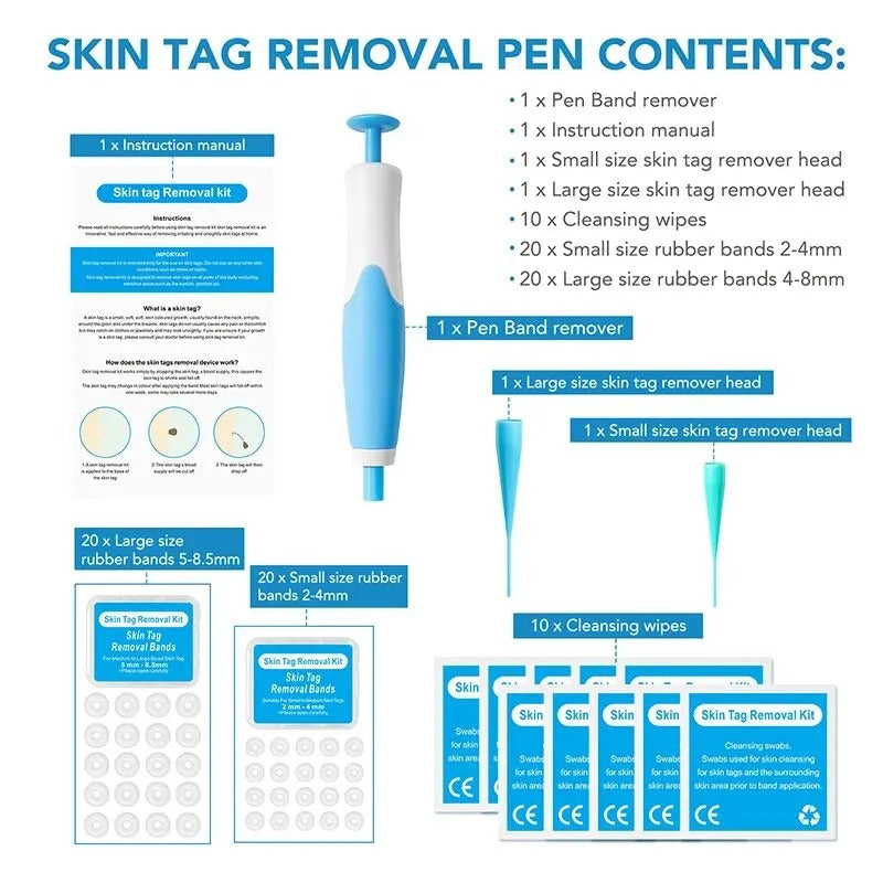 At-Home Skin Tag Removal Kit with Ligation Bands