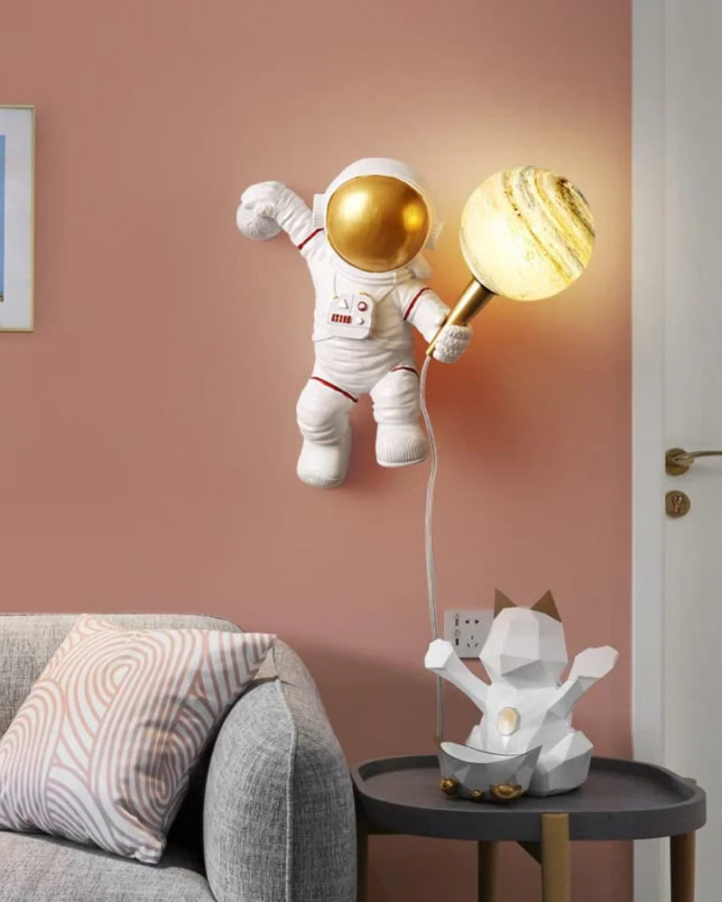 Astronaut Metal Wall Light Lamp