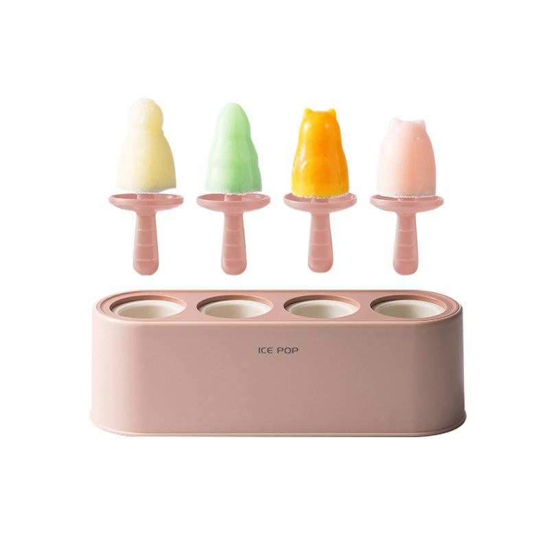 Silicone Ice Cream Popsicle Mold Set with Catch Tray