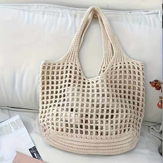 Large Open Mesh Beach Tote Bag for Women