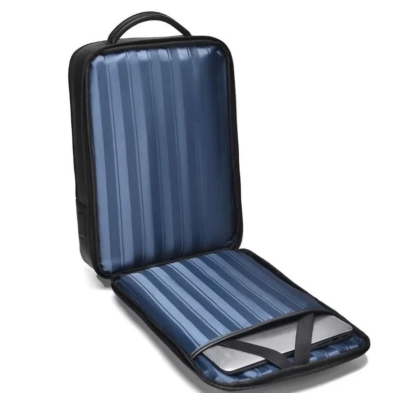 Smart PU Leather USB Backpack for Laptops up to 15.6 Inches