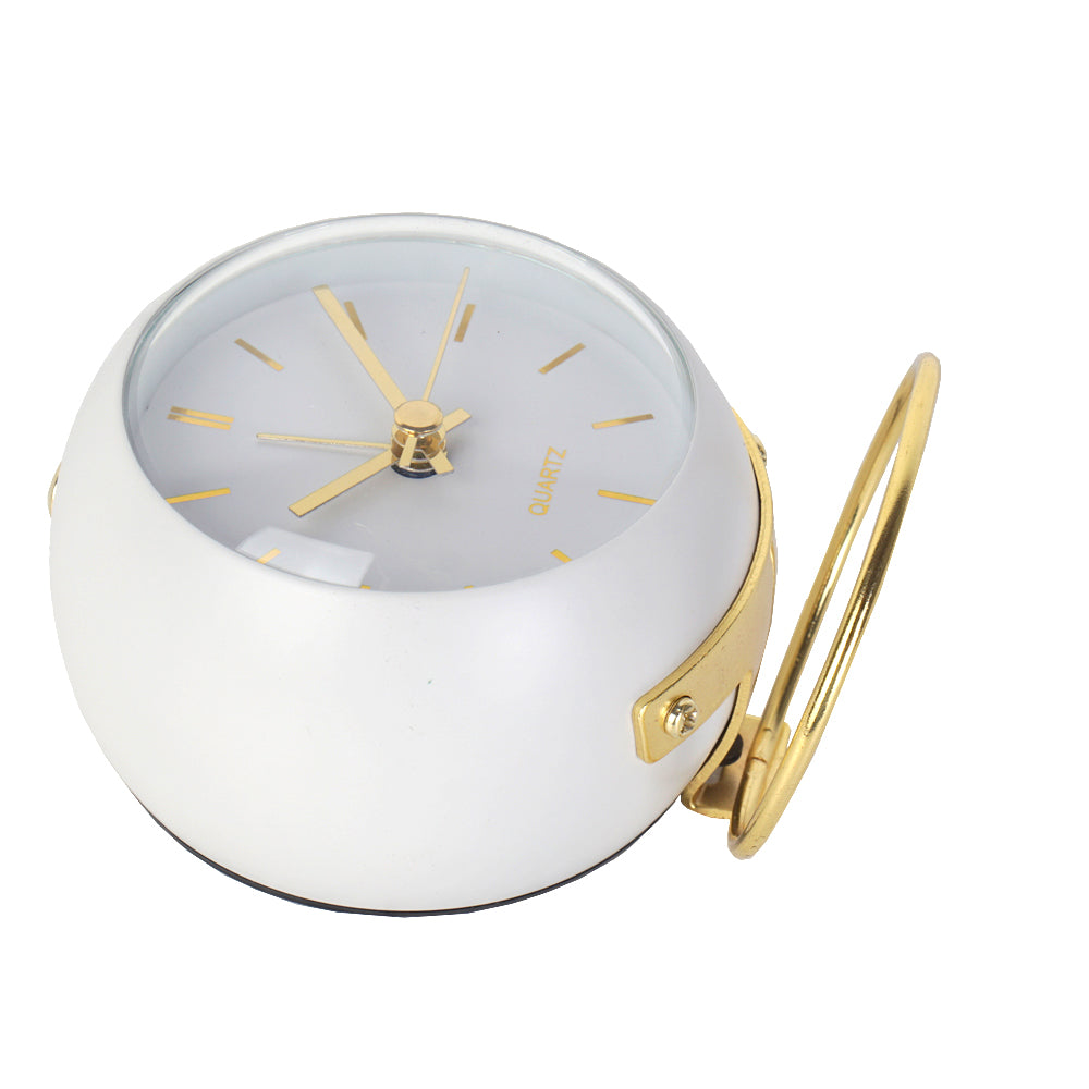 Minimalist Round Desk Clock with Vintage Charm