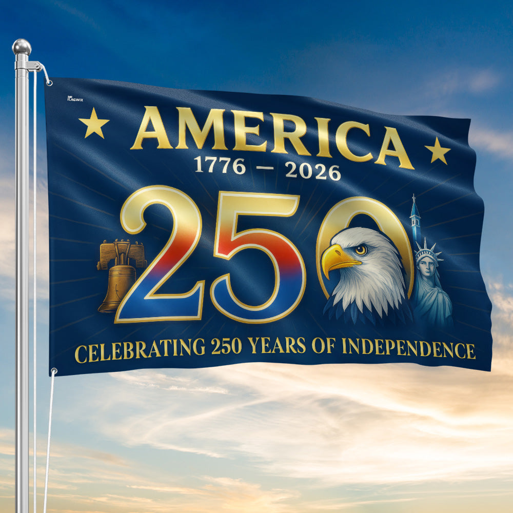 American Flag Grommet Flag for 250th Anniversary Celebration