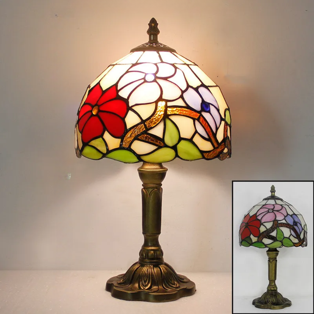 Rechargeable Glass Table Lamp with Adjustable Color