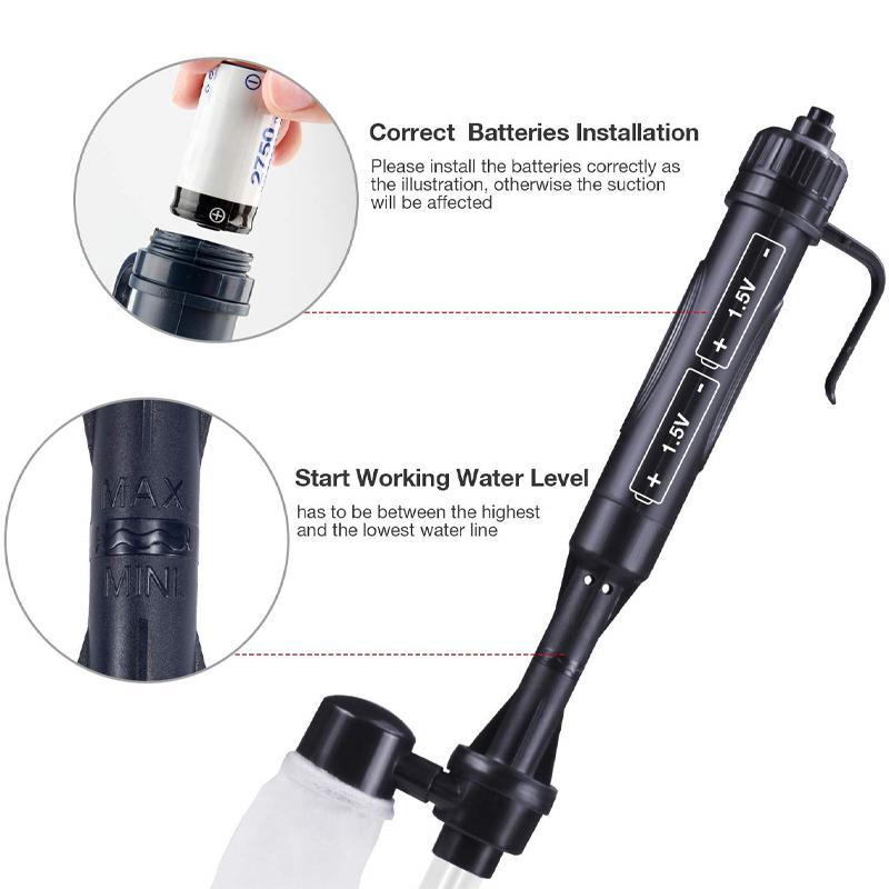 Automatic Aquarium Water Changer with Electric Gravel Cleaner