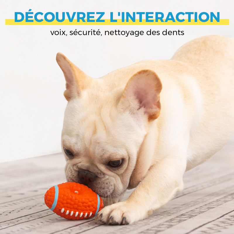 Indestructible Chew Toy for Aggressive Dogs - Durable Latex Soccer Ball