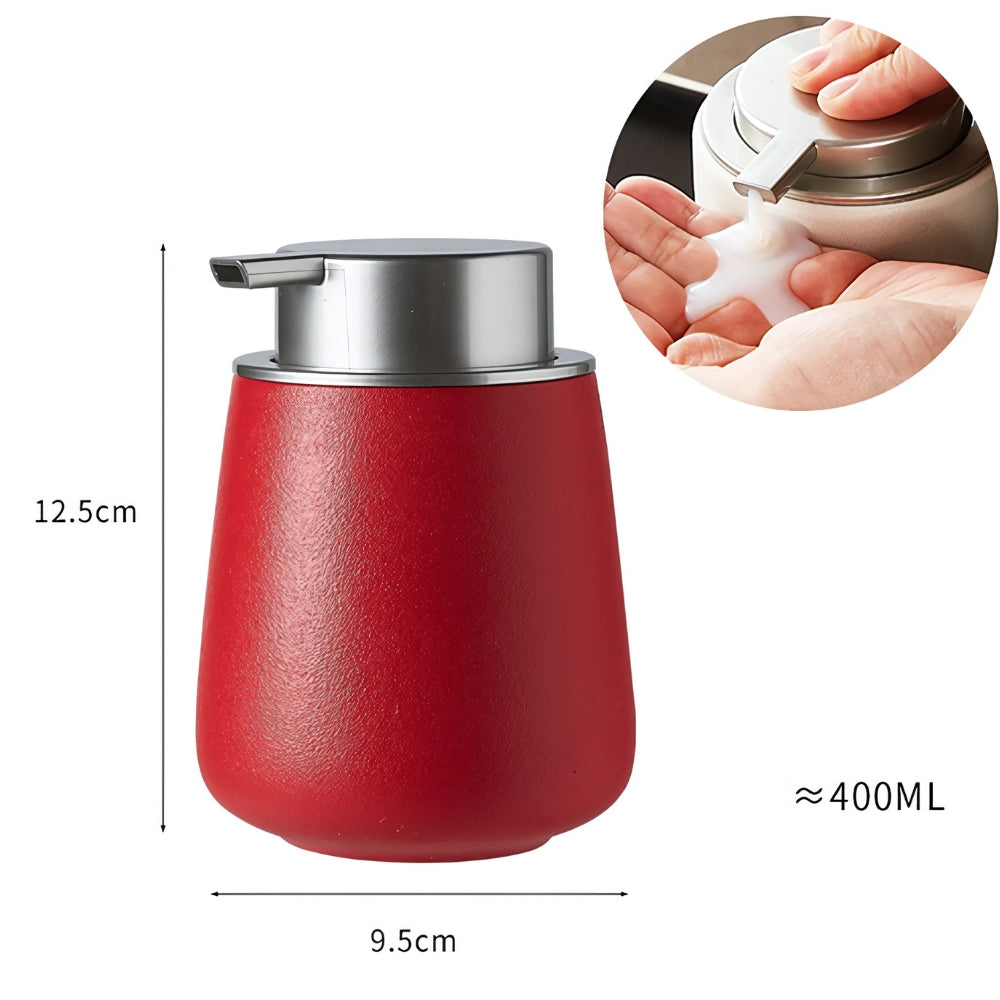 Ceramic Minimalist Touch Dispenser with Press Pump