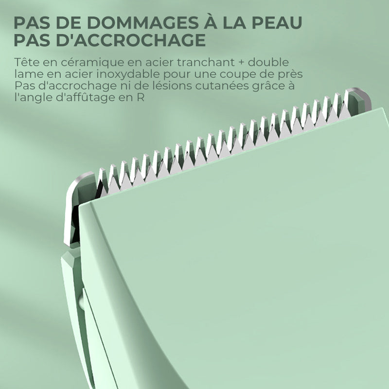 Quiet Rechargeable Pet Grooming Clipper with Interchangeable Heads