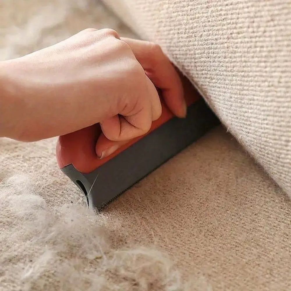 Pet Hair Remover Brush with Soft Rubber Bristles