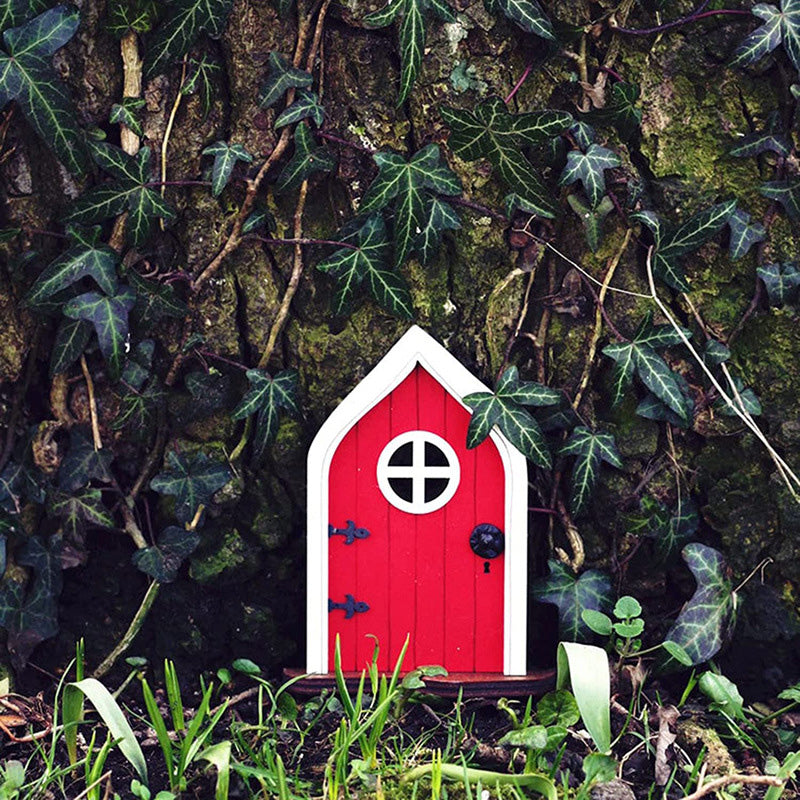 Miniature Wooden Fairy Door for Imaginative Decor